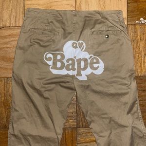 Bape khaki/chino pants